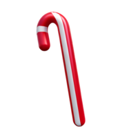candy cane 3d rendering icon illustration png