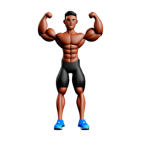 muscle 3d le rendu icône illustration png