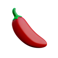 chili 3d rendering icon illustration png