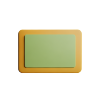 parchment 3d rendering icon illustration png