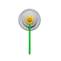 dandelion 3d rendering icon illustration png