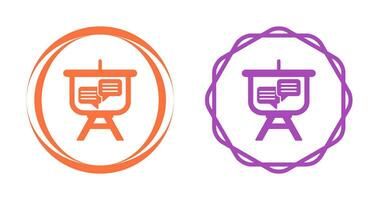 Chat Presentation Vector Icon