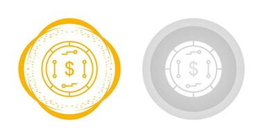 icono de vector de moneda digital