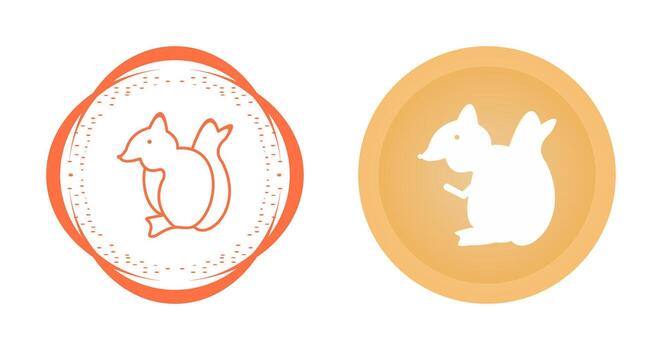 icono de vector de ardilla