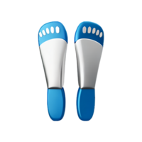 foot 3d rendering icon illustration png