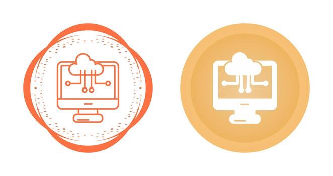 Cloud Computing Vector Icon