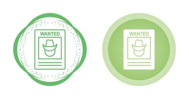 Wanted Poster Vector Icon