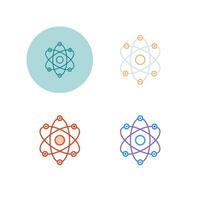 Atom Structure Vector Icon