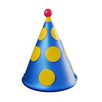 party hat 3d rendering icon illustration png