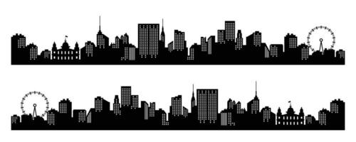 England city silhouette. Travel background silhouette vector