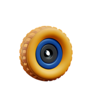 tire 3d rendering icon illustration png