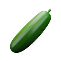 cucumber 3d rendering icon illustration png