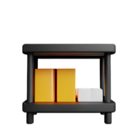 shelf 3d rendering icon illustration png