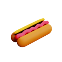 caldo cane 3d interpretazione icona illustrazione png