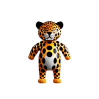 leopardo 3d interpretazione icona illustrazione png