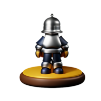 knight 3d rendering icon illustration png