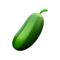 pepino 3d Renderização ícone ilustração png