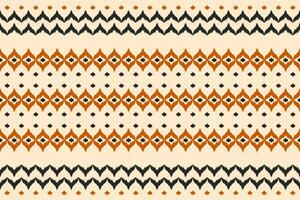 Fabric ethnic tribal pattern art. Ethnic ikat seamless pattern. American and Mexican style. vector