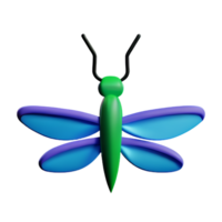 libellula 3d interpretazione icona illustrazione png