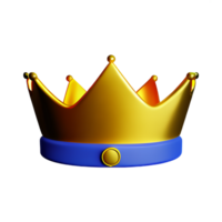 queen crown 3d rendering icon illustration png