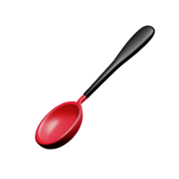 spoon 3d rendering icon illustration png