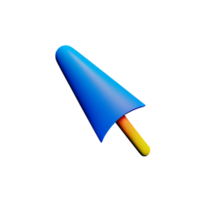 muis cursor 3d renderen icoon illustratie png