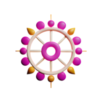 Mandala Hintergrund 3d Rendern Symbol Illustration png