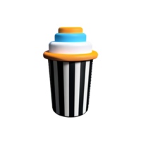 trash 3d rendering icon illustration png