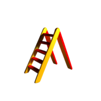 ladder 3d renderen icoon illustratie png