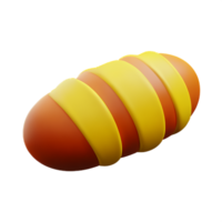 croissant 3d renderen icoon illustratie png