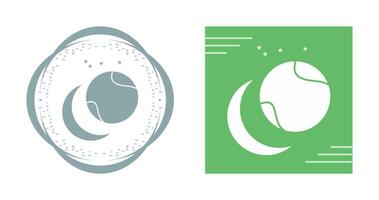 Star Orbitting Earth Vector Icon