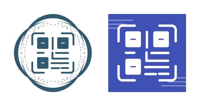 icono de vector de código qr