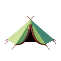 tent 3d renderen icoon illustratie png