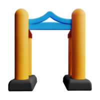 porte 3d le rendu icône illustration png