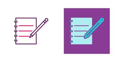 Notebook and Pen Vector Icon