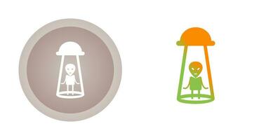 Alien Abduction Vector Icon