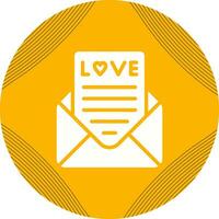 Romantic love letter Vector Icon