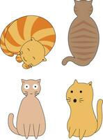 International Cat Day with Simple Design. Vector Illustration