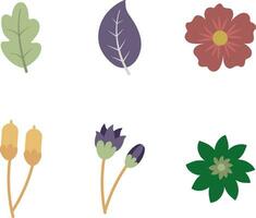 Spring Flower with Simple Shape. Vector Illustration