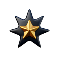 review 5 star 3d rendering icon illustration png