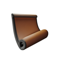 parchment 3d rendering icon illustration png