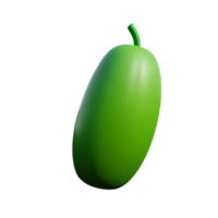 komkommer 3d renderen icoon illustratie png