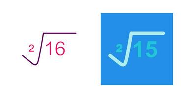 Square Root Vector Icon