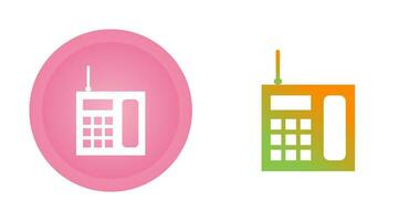 Wireless Landline Phone Vector Icon