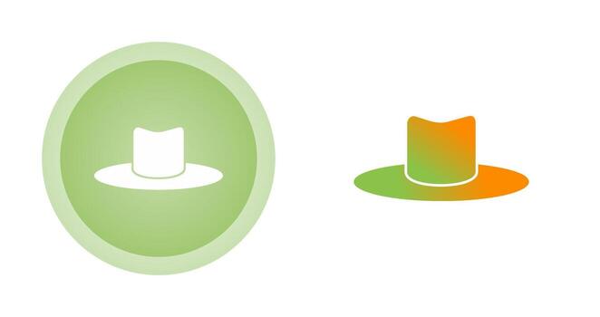 icono de vector de sombrero