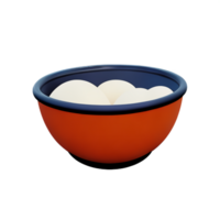 bowl 3d rendering icon illustration png