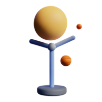 Solar- System 3d Rendern Symbol Illustration png