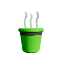 pot 3d le rendu icône illustration png