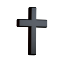 cristiano cruzar 3d representación icono ilustración png