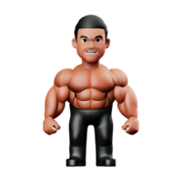 muscle 3d rendering icon illustration png